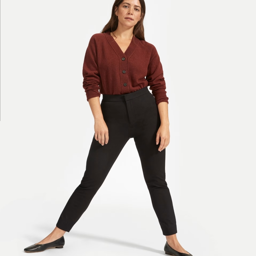 NWT Everlane fixed-waist stretch cotton pant